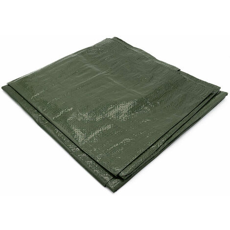 Bâche de protection 150g avec oeillets - Vert 8m x 5m Vert (1/2)