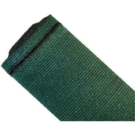 Brise-vue 90% - Vert/noir - 185gr/m² - Grande dimension - Boutonnières Vert/Noir 1.50m x 20m (1/2)