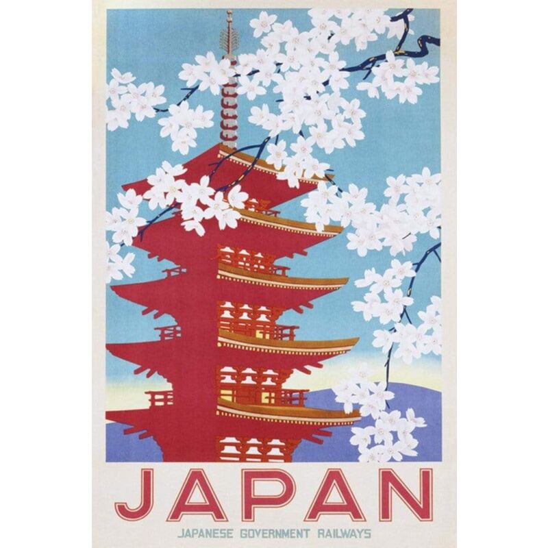 Grupo Erik Poster Japonais Hiroshige 61x91,5 Cm - Affiche Artistique Estampe Ukiyo-e Pour Déco Murale Authentique