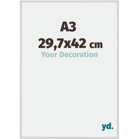 yd. - Cadre photo A3 29.7x42 - Argent Mat - Aluminium - Miami (1/5)
