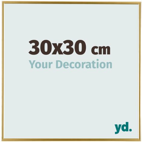 yd. - Cadre photo 30x30 - Or - Plastique - Evry
