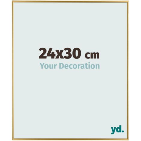 yd. - Cadre photo 24x30 - Or - Plastique - Evry
