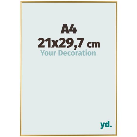 yd. - Cadre photo A4 21x29.7 - Or - Plastique - Evry