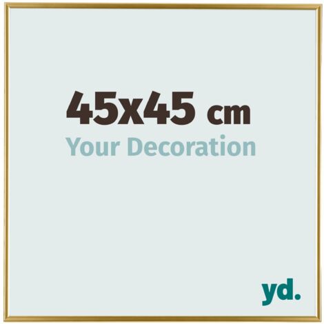 yd. - Cadre photo 45x45 - Or - Plastique - Evry