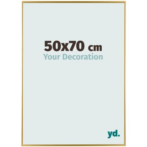 yd. - Cadre photo 50x70 - Or - Plastique - Evry