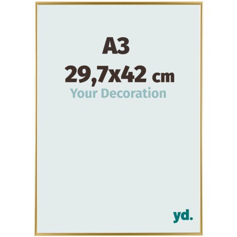 yd. - Cadre photo A3 29.7x42 - Or - Plastique - Evry