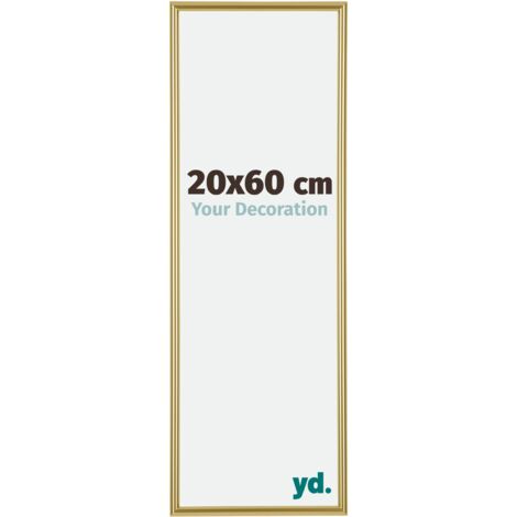 yd. - Cadre photo 20x60 - Or - Plastique - Annecy