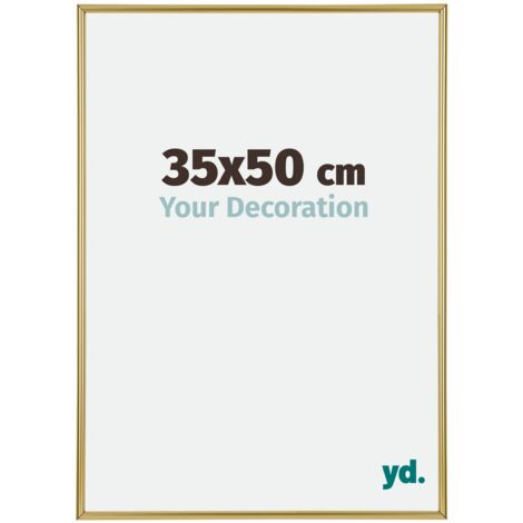 yd. - Cadre photo 35x50 - Or - Plastique - Annecy