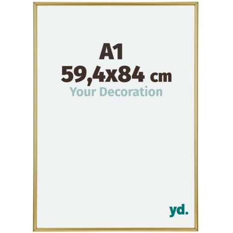 yd. - Cadre photo A1 59.4x84 - Or - Plastique - Annecy
