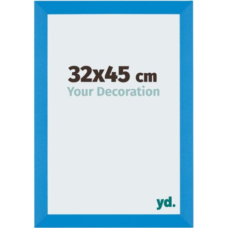 yd. - Cadre photo 32x45 - Bleu Brillant - MDF - Mura