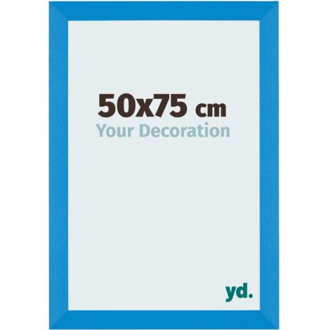 yd. - Cadre photo 50x75 - Bleu Brillant - MDF - Mura