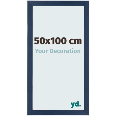 yd. - Cadre photo 50x100 - Bleu Fonce Patine - MDF - Mura (1/5)