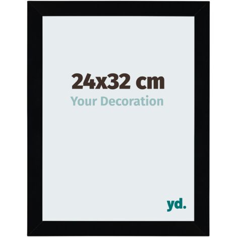 yd. - Cadre photo 24x32 - Noir Brillant - MDF - Mura