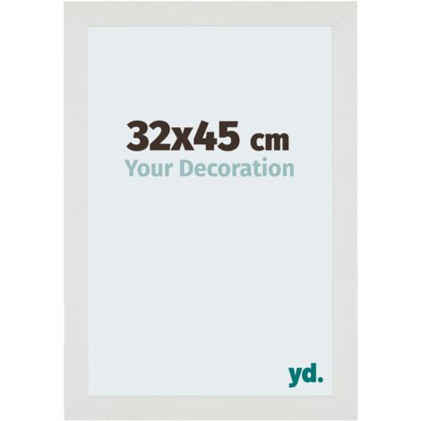 yd. - Cadre photo 32x45 - Blanc Mat - MDF - Mura