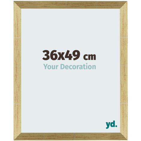 yd. - Cadre photo 36x49 - Or Brillant - MDF - Mura