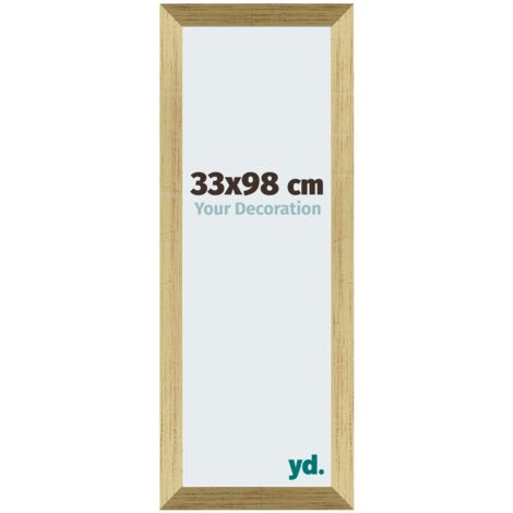 yd. - Cadre photo 33x98 - Or Brillant - MDF - Mura