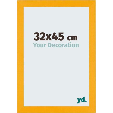 yd. - Cadre photo 32x45 - Jaune - MDF - Mura