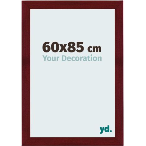 yd. - Cadre photo 60x85 - Vin Rouge Patine - MDF - Mura