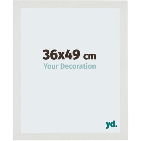 yd. - Cadre photo 36x49 - Blanc Mat - MDF - Mura