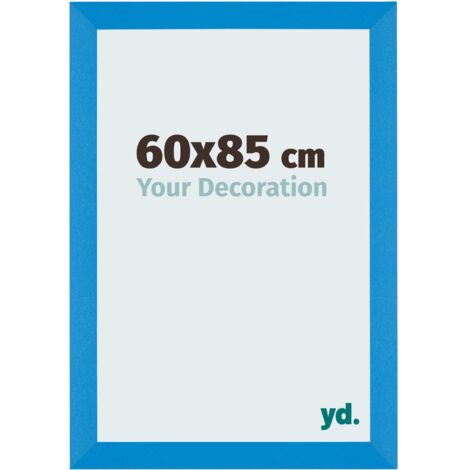 yd. - Cadre photo 60x85 - Bleu Brillant - MDF - Mura