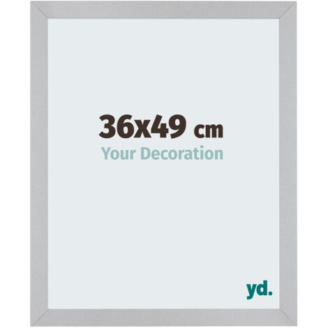 yd. - Cadre photo 36x49 - Argent Mat - MDF - Mura
