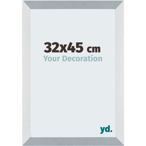 yd. - Cadre photo 32x45 - Aluminium Brosse - MDF - Mura