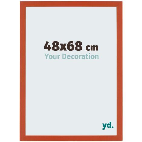 yd. - Cadre photo 48x68 - Orange - MDF - Mura