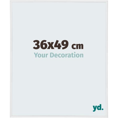 yd. - Cadre photo 36x49 - Blanc Brillant - Plastique - Annecy