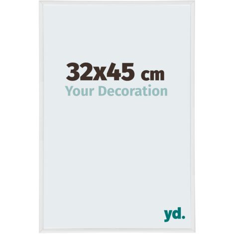 yd. - Cadre photo 32x45 - Blanc Brillant - Plastique - Annecy