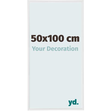 yd. - Cadre photo 50x100 - Blanc Brillant - Plastique - Annecy