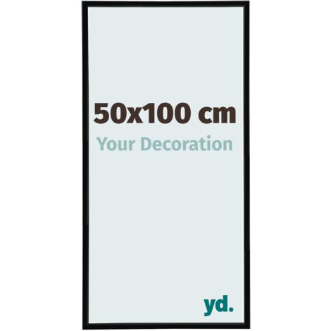 yd. - Cadre photo 50x100 - Noir Brillant - Plastique - Annecy