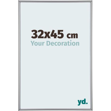 yd. - Cadre photo 32x45 - Argent Brillant - Plastique - Annecy