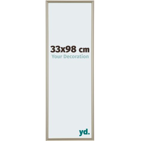 yd. - Cadre photo 33x98 - Champagne - Plastique - Annecy