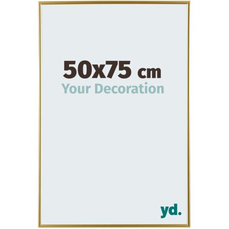 yd. - Cadre photo 50x75 - Or - Plastique - Evry