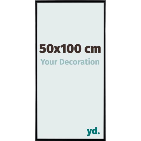 yd. - Cadre photo 50x100 - Noir Brillant - Plastique - Evry
