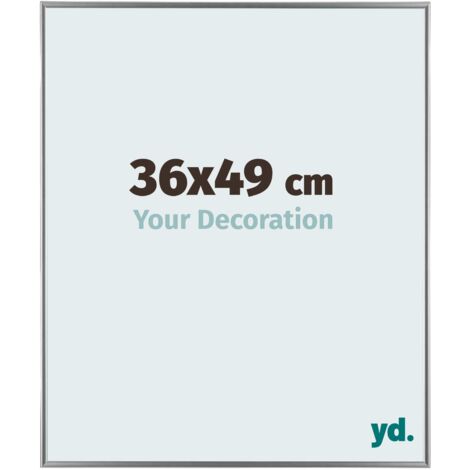 yd. - Cadre photo 36x49 - Argent Brillant - Plastique - Evry