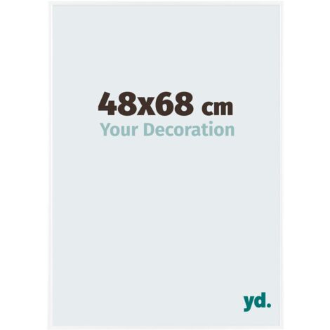 yd. - Cadre photo 48x68 - Blanc Brillant - Plastique - Evry