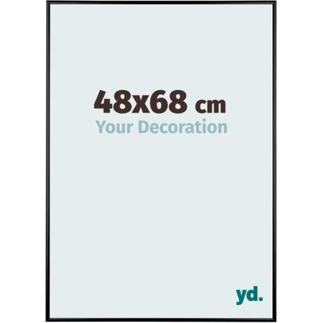 yd. - Cadre photo 48x68 - Noir Mat - Aluminium - Kent