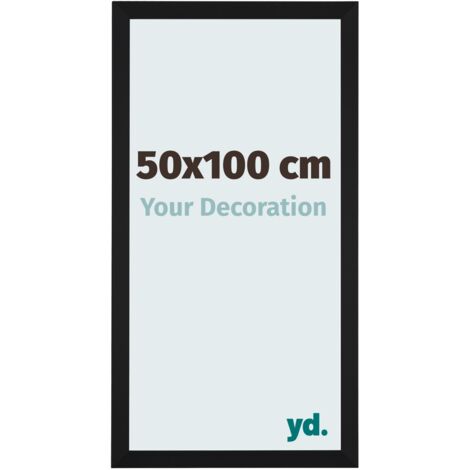 yd. - Cadre photo 50x100 - Noir Mat - MDF - Catania (1/5)