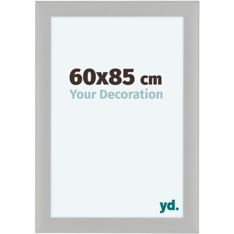 yd. - Cadre photo 60x85 - Blanc Grain de Bois - MDF - Como (1/5)