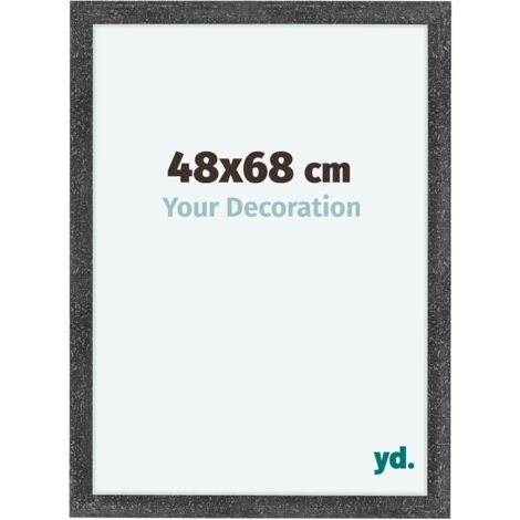 yd. - Cadre photo 48x68 - Gris Patine - MDF - Como (1/5)