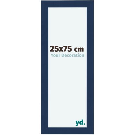 yd. - Cadre photo 25x75 - Bleu Fonce Patine - MDF - Como (1/5)