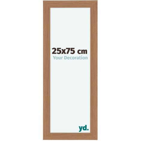 yd. - Cadre photo 25x75 - Noyer clair - MDF - Como (1/5)