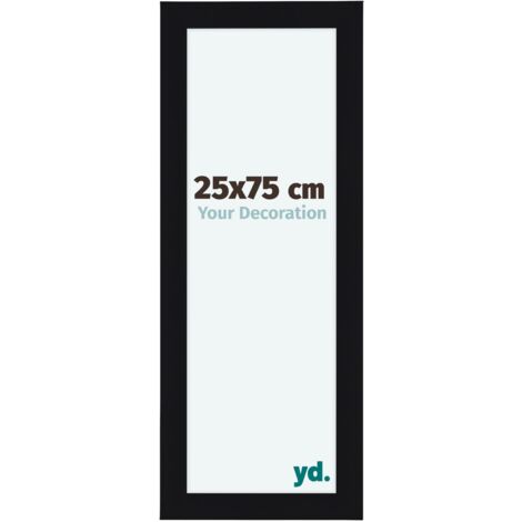 yd. - Cadre photo 25x75 - Noir Brillant - MDF - Como (1/5)