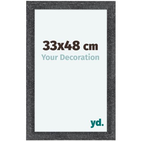 yd. - Cadre photo 33x48 - Gris Patine - MDF - Como (1/5)
