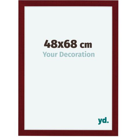 yd. - Cadre photo 48x68 - Vin Rouge Patine - MDF - Como (1/5)