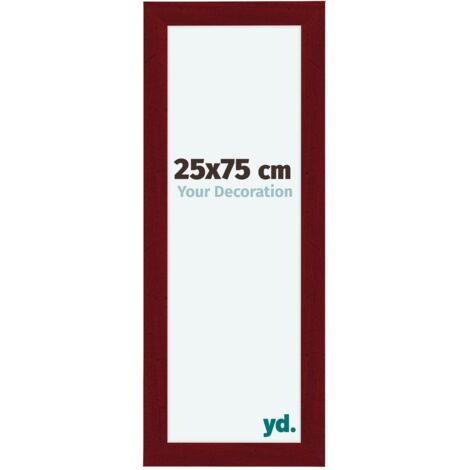 yd. - Cadre photo 25x75 - Vin Rouge Patine - MDF - Como (1/5)