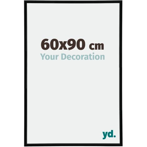 Cadre Puzzle 60x90 cm - cm - Noir Très Brillant - Plastique - Annecy. (1/5)
