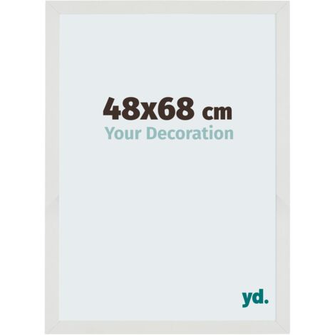 Cadre Puzzle 48x68 cm - Blanc Mat - MDF - Mura. (1/5)