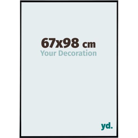 yd. - Cadre photo 67x98 - Noir Brillant - Plastique - Evry